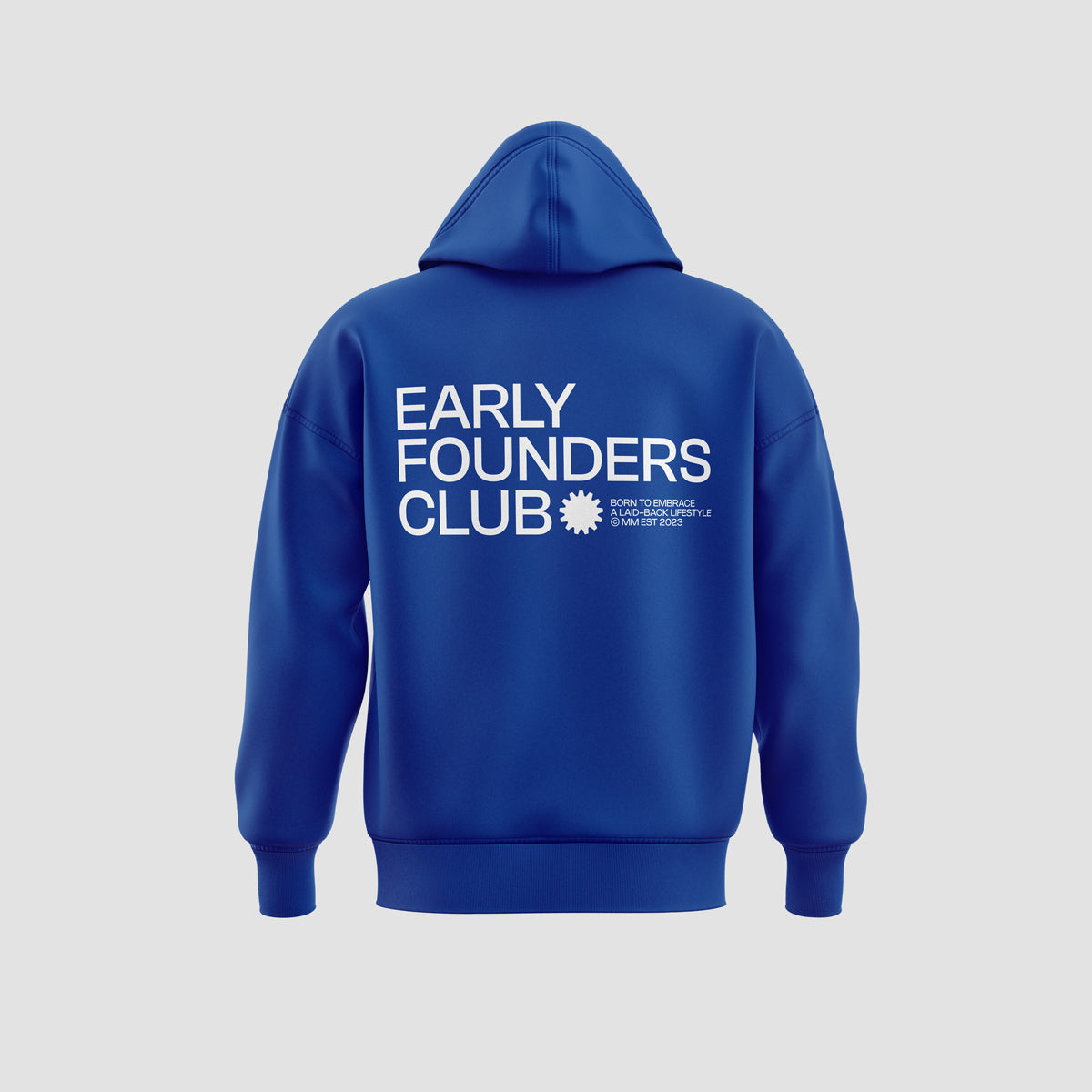 Early founders club hoodie - Blue/white